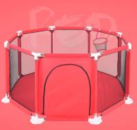 Opakowanie Duży kojec dla dzieci z otwieranym wejściem Red