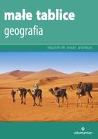 GEOGRAFIA MAŁE TABLICE WYD. 18. Autor: Opracowanie zbiorowe. SmakLiter.pl Okładka książki GEOGRAFIA MAŁE TABLICE WYD. 18