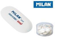 Opakowanie Gumka owalna biała (16szt) MILAN