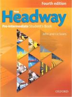 Headway 4E NEW Pre-Intermediate SB OXFORD. Autor: Liz and John Soars. SmakLiter.pl Okładka książki Headway 4E NEW Pre-Intermediate SB OXFORD