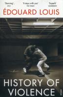 History of Violence. Autor: Edouard Louis. SmakLiter.pl Okładka książki History of Violence