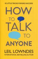How to talk to anyone. Autor: Leil Lowndes. SmakLiter.pl Okładka książki How to talk to anyone