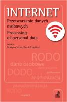 Internet. Przetwarzanie danych osobowych. Autor: Czaplicki Kamil, Szpor Grażyna. SmakLiter.pl Okładka książki Internet. Przetwarzanie danych osobowych