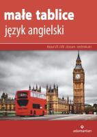 JĘZYK ANGIELSKI MAŁE TABLICE WYD. 11. Autor: Opracowanie zbiorowe. SmakLiter.pl Okładka książki JĘZYK ANGIELSKI MAŁE TABLICE WYD. 11