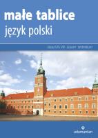 JĘZYK POLSKI MAŁE TABLICE. Autor: Opracowanie zbiorowe. SmakLiter.pl Okładka książki JĘZYK POLSKI MAŁE TABLICE