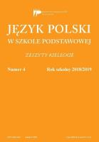 Okładka książki Język polski w szkole podstawowej nr 4 2018/2019