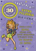 Opakowanie Karnet Party naklejany B6+koperta Urodziny 30 wz08