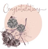 Opakowanie Karnet Swarovski kwadrat Ślub kwiaty