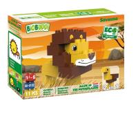 Klocki ekologiczne - 2w1 Lew i struś. Wydawca: Qelements. SmakLiter.pl Opakowanie Klocki ekologiczne - 2w1 Lew i struś