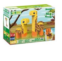 Klocki ekologiczne - 2w1 Żyrafy i łoś. Wydawca: Qelements. SmakLiter.pl Opakowanie Klocki ekologiczne - 2w1 Żyrafy i łoś