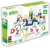 Klocki ekologiczne - Poznajemy literki. Wydawca: Qelements. SmakLiter.pl Opakowanie Klocki ekologiczne - Poznajemy literki