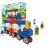 Klocki ekologiczne - Stacja kolejowa. Wydawca: Qelements. SmakLiter.pl Opakowanie Klocki ekologiczne - Stacja kolejowa