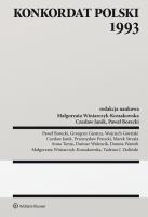 Okładka książki Konkordat polski 1993