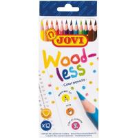 Kredki bezdrzewne 12 kolorów JOVI. Wydawca: JOVI. SmakLiter.pl Opakowanie Kredki bezdrzewne 12 kolorów JOVI