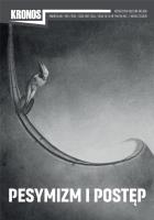 Okładka książki Kronos 1/2019 Pesymizm i postęp