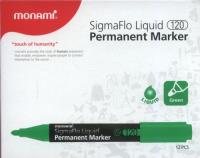 Opakowanie Marker permanentny Monami SigmaFlo 120 zielony 12 sztuk