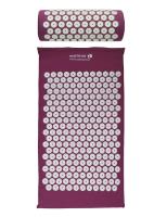 Zdjęcie produktu mediTrade Mata rehabilitacyjna z poduszką do akupresury - kolor fioletowy 72x42x2cm