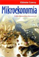 Mikroekonomia. Autor: Elżbieta Czarny. SmakLiter.pl Okładka książki Mikroekonomia