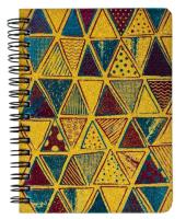 Opakowanie Notes na spirali brokatowy trójkąty