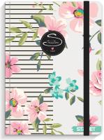 Opakowanie NOTES Z GUMKĄ STREET FLOWERS A6 LINIE 96  KART. 80G