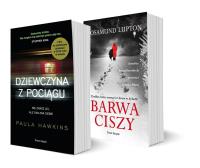 Pakiet: Dziewczyna z pociągu/Barwa ciszy. Autor: Hawkins Paula, Lupton Rosamund. SmakLiter.pl Okładka książki Pakiet: Dziewczyna z pociągu/Barwa ciszy