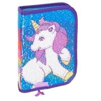 Piórnik cekinowy - unicorn. Wydawca: Starpak. SmakLiter.pl Opakowanie Piórnik cekinowy - unicorn