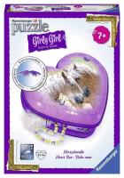 Opakowanie Puzzle 3D Konie 54 serce szkatułka