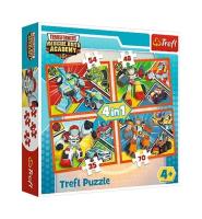 Opakowanie Puzzle 4w1 Akademia Transformersów TREFL