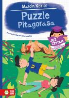 PUZZLE PITAGORASA JUŻ CZYTAM ZAGADKI MATEMATYCZNE. Autor: Marcin Kozioł. SmakLiter.pl Okładka książki PUZZLE PITAGORASA JUŻ CZYTAM ZAGADKI MATEMATYCZNE