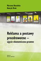 Okładka książki Reklama a postawy prozdrowotne