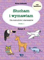 Słucham i wymawiam. Zeszyt 6. Głoska s. Autor: Senkowska Bożena. SmakLiter.pl Okładka książki Słucham i wymawiam. Zeszyt 6. Głoska s