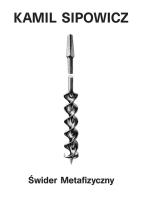Świder metafizyczny. Autor: Sipowicz Kamil. SmakLiter.pl Okładka książki Świder metafizyczny