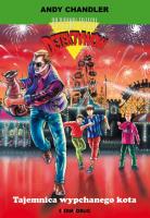TAJEMNICA WYPCHANEGO KOTA. Autor: Andy Chandler  (Alfred Hichcock). SmakLiter.pl Okładka książki TAJEMNICA WYPCHANEGO KOTA