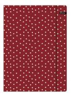 Opakowanie TECZKA Z GUMKĄ A4 BASIC GROSZKI CZERWONA