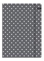 Opakowanie TECZKA Z GUMKĄ A4 BASIC KROPKI SZARA