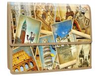 Opakowanie Teczka z klapką na rzepy A4 PP Cities