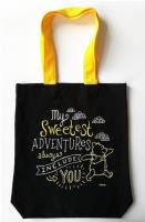 Opakowanie Torba za zakupy - Kubuś Puchatek, czarna