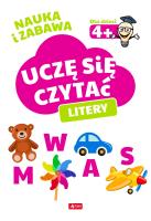UCZĘ SIĘ CZYTAĆ LITERY. Autor: Opracowanie zbiorowe. SmakLiter.pl Okładka książki UCZĘ SIĘ CZYTAĆ LITERY