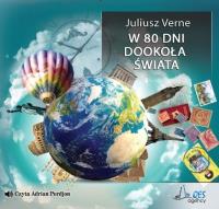 W 80 dni dookoła świata audiobook QES. Autor: Juliusz Verne. SmakLiter.pl Okładka książki W 80 dni dookoła świata audiobook QES