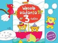 Wesołe zadania 3-latka. Autor: Lekan Elżbieta, Joanna Myjak (ilustr.). SmakLiter.pl Okładka książki Wesołe zadania 3-latka