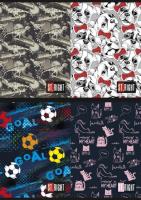 Opakowanie Zeszyt A5 w kratkę 32 kartki 15 sztuk mix