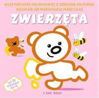 ZWIERZĘTA MOJE PIERWSZE KOLOROWANKI Z SZEROKIM KONTUREM. Autor: Opracowanie zbiorowe. SmakLiter.pl Okładka książki ZWIERZĘTA MOJE PIERWSZE KOLOROWANKI Z SZEROKIM KONTUREM