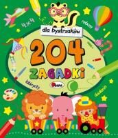 204 ZAGADKI DLA BYSTRZAKÓW. Autor: Jolanta Czarnecka. SmakLiter.pl Okładka książki 204 ZAGADKI DLA BYSTRZAKÓW