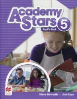 Academy Stars 5 PB + kod online MACMILLAN. Autor: Steve Elsworth, Jim Rose. SmakLiter.pl Okładka książki Academy Stars 5 PB + kod online MACMILLAN