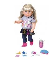 Opakowanie Baby Born - Lalka interaktywna siostrzyczka blond