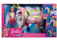 Opakowanie Barbie. Jednorożec magia świateł + lalka