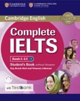 Okładka książki Complete IELTS Bands 5-6.5 Student's Book without Answers with CD-ROM with Testbank