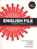 English File 3E Elementary WB OXFORD. Autor: Latham-Koenig Christina, Oxenden Clive. SmakLiter.pl Okładka książki English File 3E Elementary WB OXFORD