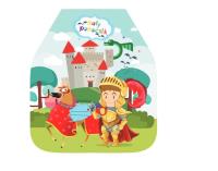 Fartuszek do prac plastycznych FA4004 Rycerz. Wydawca: MESIO.PL. SmakLiter.pl Opakowanie Fartuszek do prac plastycznych FA4004 Rycerz