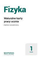 Fizyka LO 1 Maturalne karty pracy ZR w.2019. Autor: EWA WOŁYNIEC. SmakLiter.pl Okładka książki Fizyka LO 1 Maturalne karty pracy ZR w.2019